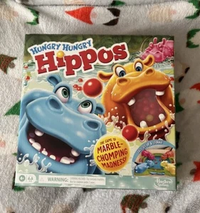 Hungry Hungry Hippos Board Game for Preschoolers Ages 4+, For 2 to 4 Players NEW - Picture 1 of 4