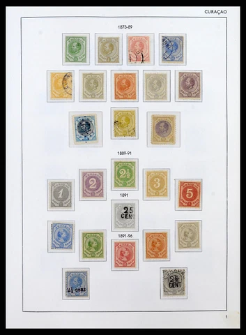 Lot 38069 MNH/MH stamp collection Curaçao/Antilles 1873-1988 in album Cover