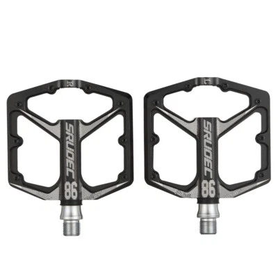 Pedales Bicicleta Plataforma Plana, 3 Rodamientos Sellados Aluminio CNC 9/16" Carretera Montaña MTB Foto 1 de 4