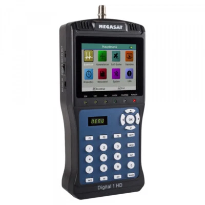Megasat Digital 1 HD Sat Messgerät DVB-S / S2 SD HDTV 3,5 Pouces Écran Avec TV - Photo 1/4
