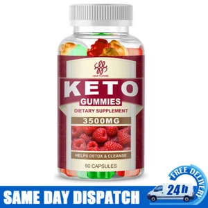 Keto ACV Gummies Ketone Advanced BHB Weight Loss Fat Burner Dietary Supplement - Picture 1 of 7