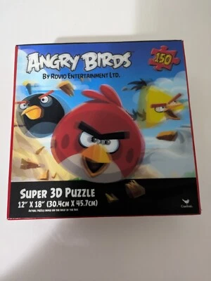 Quebra-cabeça Angry Birds Super 3D 150 peças 12" X 18" - Selado de fábrica -Novo na caixa - Imagem 1 de 2
