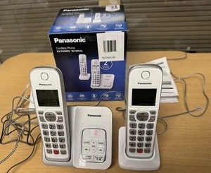 Panasonic KX-TGD832 DECT 6.0 2-Handset Cordless Landline Home Phone System - Picture 1 of 3