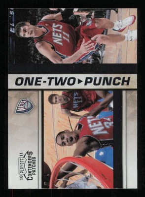 2010-11 Playoff Contenders Patches One-Two Punch #15 Devin Harris/Brook Lopez - Imagem 1 de 3