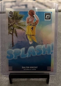 2024-25 Donruss Optic Dalton Knecht Splash! Rookie Silver Holo Prizm LA Lakers - Picture 1 of 3