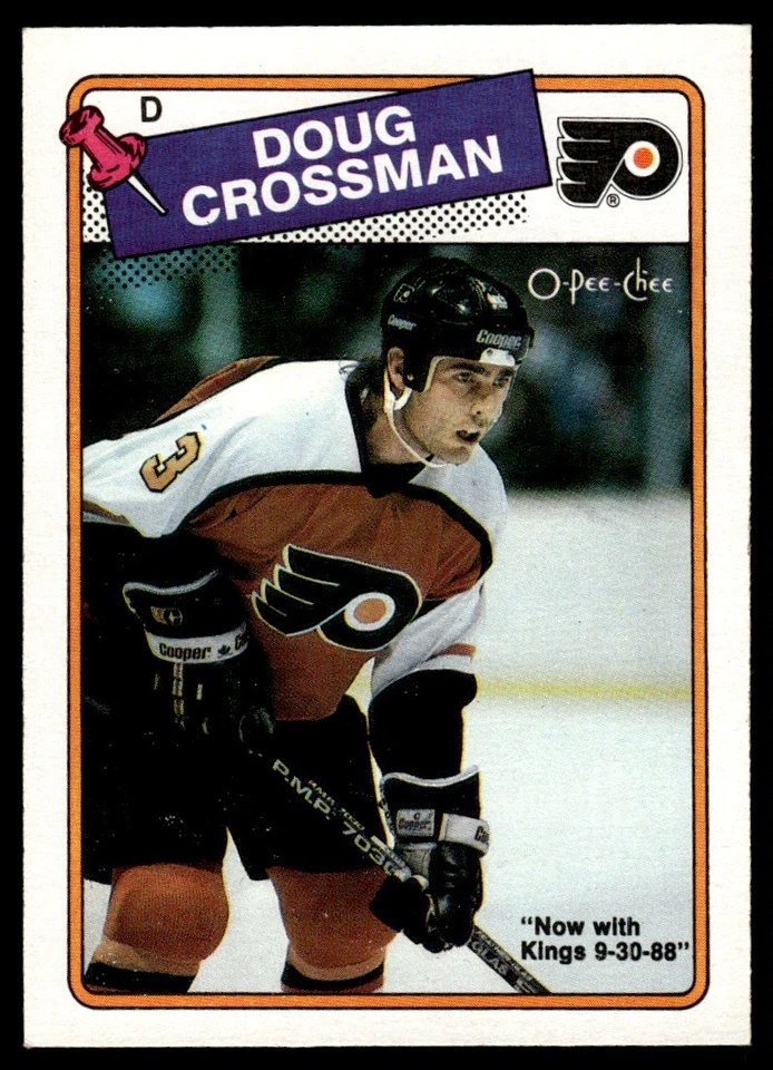 1988-89 O-Pee-Chee Doug Crossman Los Angeles Kings #197 - Image 1 of 2