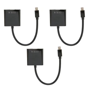 3x Mini To VGA Adapter 1900x1200 60Hz Stable Transmission Plug And Play Mi CB - Afbeelding 1 van 24