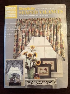 Simplicity Decor in Seconds Modern Shaped Valances #4334 Sewing Pattern Window - Picture 1 of 5