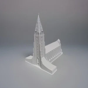 Hallgrímskirkja - Reykjavik, Iceland -8 Inches - Stone Grey - Picture 1 of 1