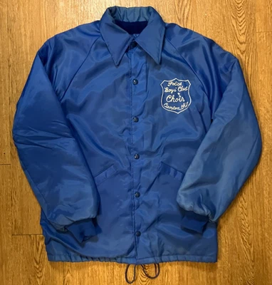 Chaqueta De Colección Swingster Nylon Pequeña Hecha en EE. UU. Policía Niños Club Coro Cantón OH Foto 1 de 4