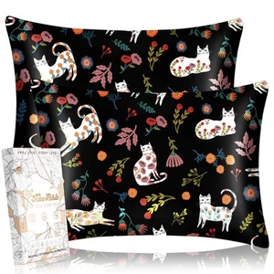 Silk Pillowcase - 2 Pack Standard Size 20x26 Inch Mulberry 19 Momme Pillow Ca... - Picture 1 of 6