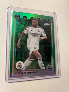 2024-25 Topps Chrome UEFA Club Comp KYLIAN MBAPPE Green /99 #1 - Picture 1 of 2