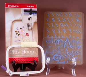 Husqvarna Viking Plus Hoop in Box 100 x 70mm Templates Standard - Picture 1 of 11