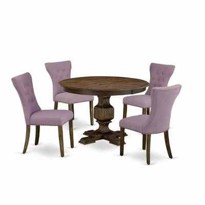 East West Furniture 5 Piece Dining Room Table Set Contains a Dinner Table... - Image 1 of 2