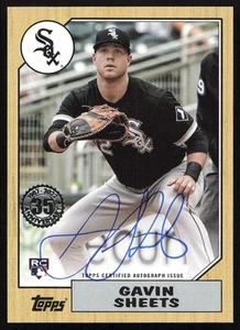 2022 Topps 1987 Baseball Gavin Sheets Rookie Auto White Sox #87BA-GSH C79 - Picture 1 of 2
