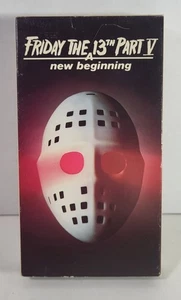 Friday the 13th Part V 5 A New Beginning VHS 1985 Horror Gore Thriller - Imagen 1 de 8