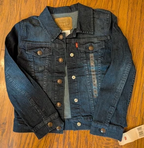 Girls Levi's Denim Jacket Size 6X New With Tags $48.00 Snap Front , Pockets - Picture 1 of 4