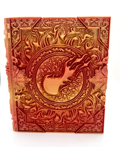Inferno Spellbook Dice Tower – Fiery Gradient 3D Print | D&D, Pathfinder, RPG Ac - Picture 1 of 4