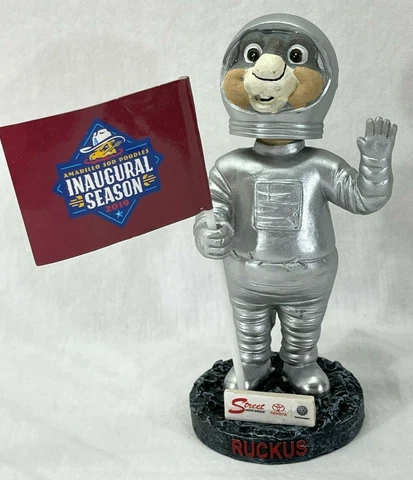 2019 Amarillo Sod Poodles Ruckus Astronaut Bobblehead San Diego Padres Inaugural Cover
