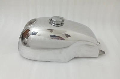 Honda Cb Xs Manx Style Aluminum Alloy Polish Cafe Racer Fuel Tank +Cap |Fit For - Изображение 1 из 4