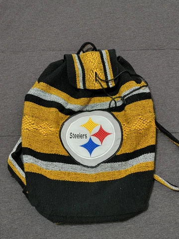 Steelers Knitted Fan Apparel Backpack Boho Hippy Long Straps Cover