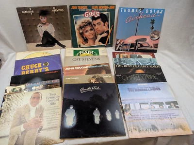 Mixed Vinyl LPs Job Lot of 17 Records Chuck Berry Grease Cougar Mamas Papas +++ - Image 1 of 4