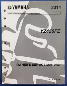 Yamaha 2014 YZ450FE Factory Service Manual 2 - Picture 1 of 11