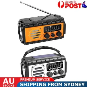Emergency Hand Crank Radio 20000mAh Solar Powered Radio Solar Radio Survival - Picture 1 of 17