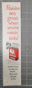 Sun Maid Raisins are great when you're raisin' kids Vintage Print Ad 1964 - Picture 1 of 2