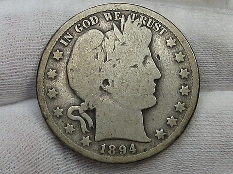 1894-s Barber Half Dollar.  #8 Cover