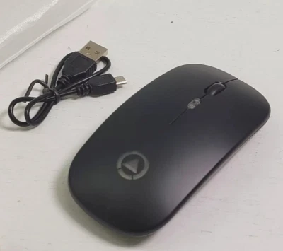 Black Optical Gaming Wireless Mouse 2.4Ghz Slim Rechargeable NEW - Image 1 of 4