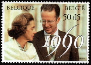 Belgium - 1990 - Royal Wedding 30th Anniversary Issue Complete Set of 1 # B1095 - Picture 1 of 1
