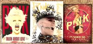 3 x PINK Tour Books The Truth about Love Tour + Beautiful Trauma + Funhouse - Picture 1 of 6