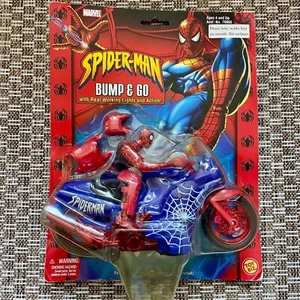 VTG Toybiz 2002 Bump & Go Spiderman *RARE* NIB Motorbike - Picture 1 of 7