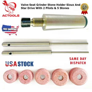 Valve Seat Stone Holder Sioux And Star Drive With 2 Pilots  & 5 Stones USA - Picture 1 of 19