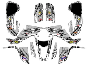 TRITURADORA KFX 400 Gris Senge Kit Gráficos Compatible con Kawasaki All Years - Imagen 1 de 7