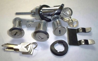 65-6 Mustang Dr, gaskets, Ignition Lock Bezel Trunk Lock Installed $49.95 w/ship - Image 1 of 3