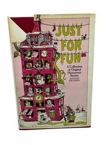 Vtg 1971 Just For Fun Original Humorous Stories First Edition Hardback Durell - Picture 1 of 12