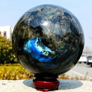 5,39 Pfund natürliche wunderschöne Labrador Kugel Quarz Kristall Stein Probe Heilung - Bild 1 von 24