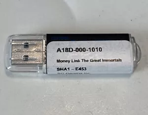 MONEY LINK GREAT IMMORTALS A18D SG ARGOS SCIENTIFIC GAMING SOFTWARE ONLY USB - Bild 1 von 1