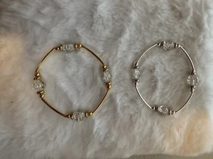 My Blessings Armband 10 mm klar Crackle - Abschluss, Danke, Get Well Geschenk - Bild 1 von 15