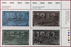 Stamp Canada Sg1521-4 1992 42C World War Ii 1942 Mint Never Hinged
