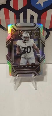 ALEX LEATHERWOOD 2021 Panini Select SILVER PRIZM DIE-CUT Club Level #286 ROOKIE - Image 1 of 2