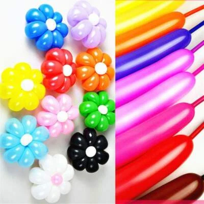 POP 25 x Magic Long Animal Balloon Mixed Colour Tying Making Balloons Twist Latex