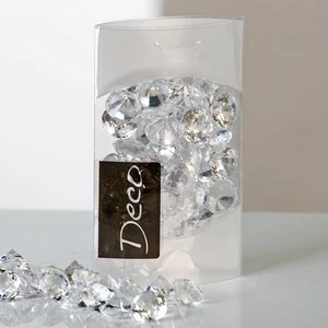 28163 Deko Diamanten Brillanten klar Durchmesser 19mm in 100 ml Klarsichtbox NEU - Bild 1 von 1