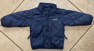 Patagonia Baby Nano Puff Jacket Size 3 To 6 Months Navy Blue - Picture 1 of 7