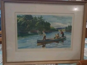 "Atlantisches Lachsangeln" von Ogden M Pleissner - Bild 1 von 3