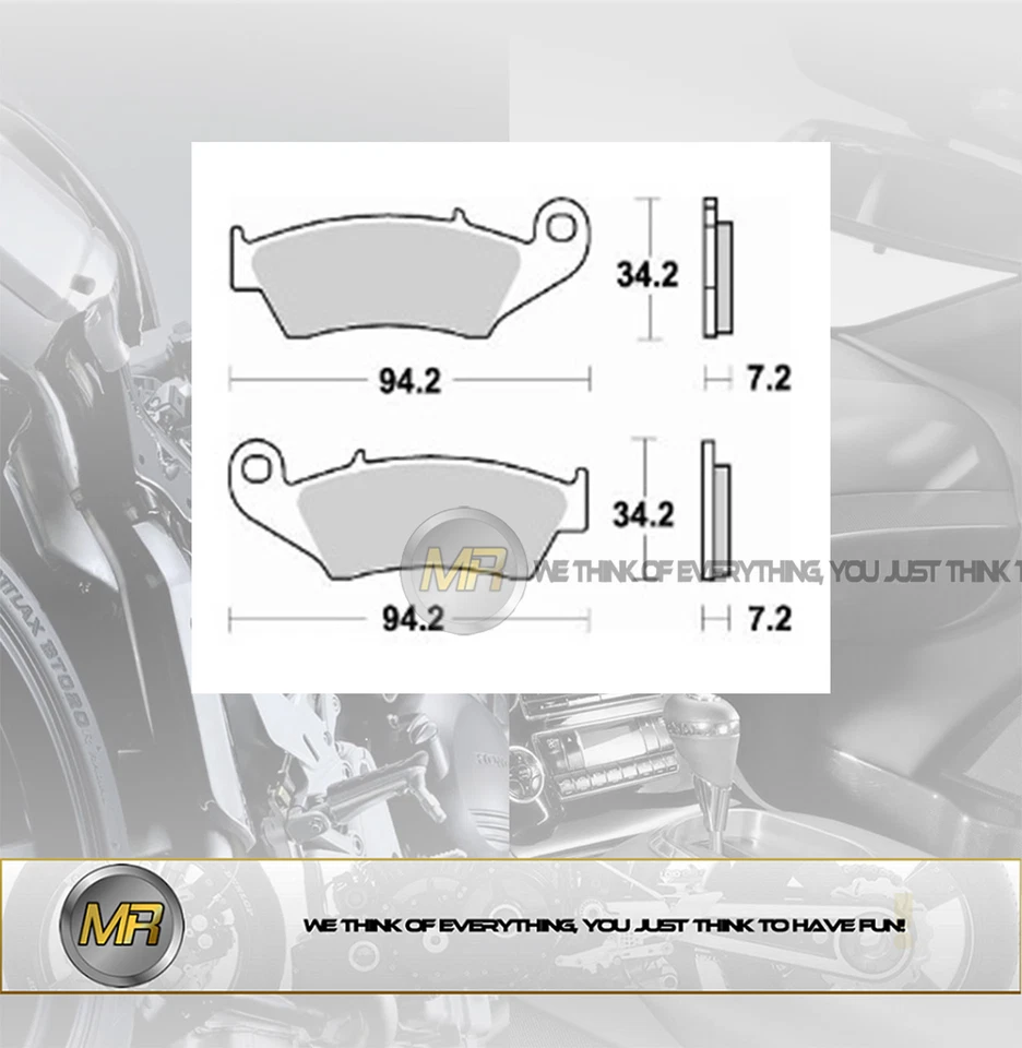 PER KAWASAKI KX 500 DAL 1994 AL 2004 COPPIA PASTIGLIE FRENO ANTERIORI BRAKING SE Foto 1 de 1