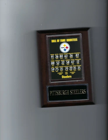 PITTSBURGH STEELERS HOF PLAYERS PLAQUE FOOTBALL NFL Cover