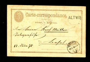 Suiza 1875 - L1 "Altwis" en su totalidad (#5851) - Imagen 1 de 1